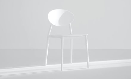 a chair with light background